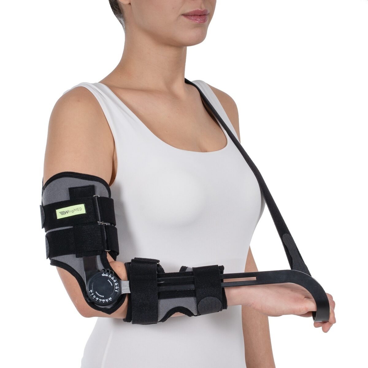 Adjustable Elbow Contracture Splint With Hand Support - elbow support supplied by SINEM Afrique Medical Cameroon