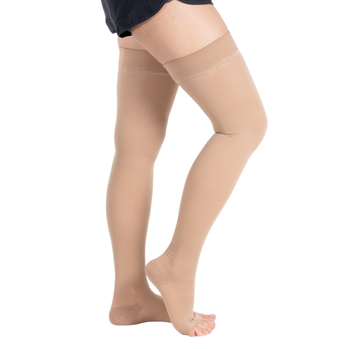 Ccl1 Tigh High Stockings Open Toe (Beige) - thigh-high compression stocking supplied by SINEM Afrique Medical Cameroon