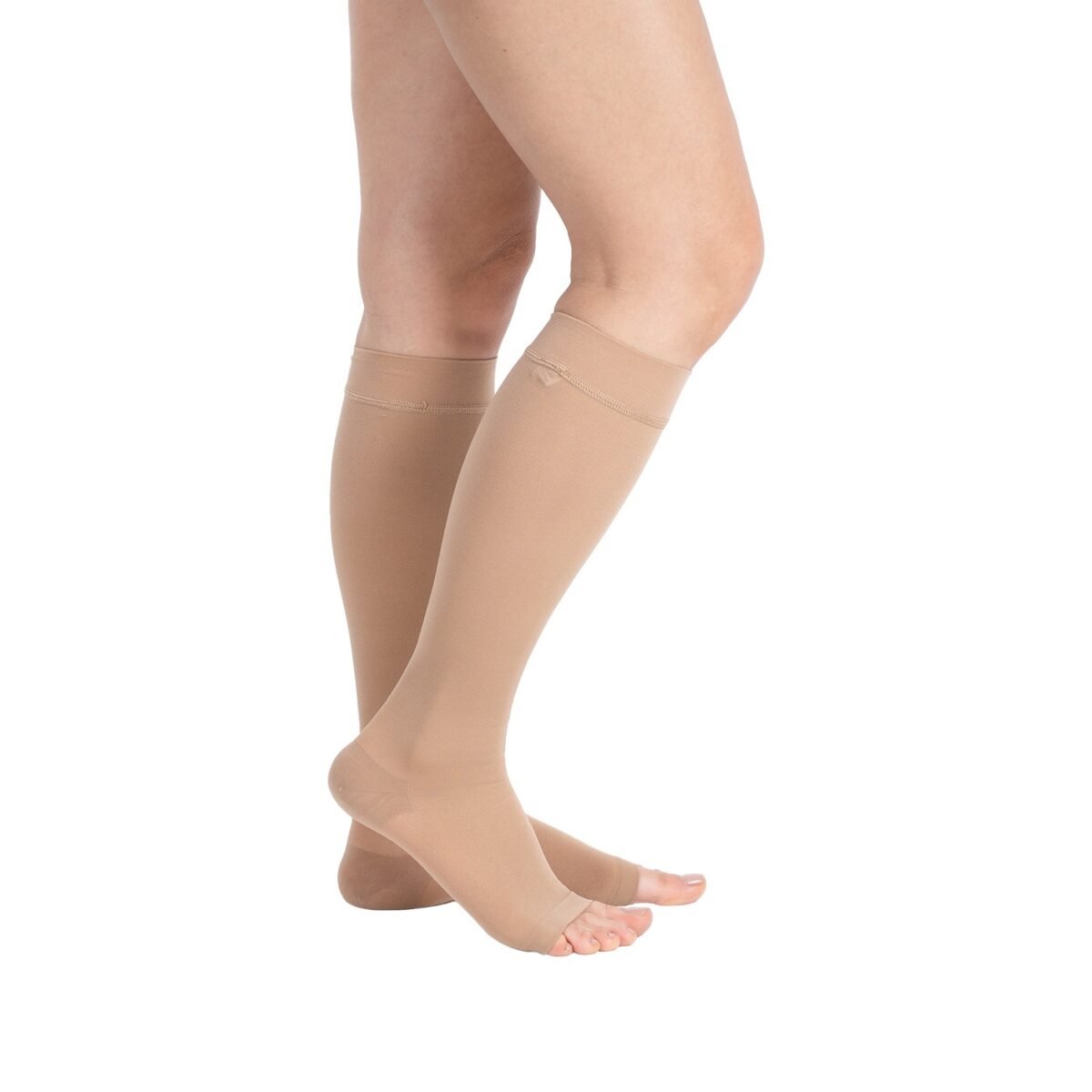 Ccl2 Knee High Stockings Open Toe (Beige) - knee-high compression stocking supplied by SINEM Afrique Medical Cameroon