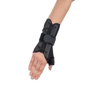 Lace Up Wrist Splint With Thumb Support (Perforated) - thumb support supplied by SINEM Afrique Medical Cameroon
